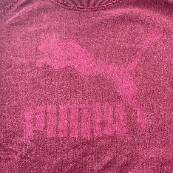 💗PUMA Maroon Crewneck Sweatshirt - Picture 3 of 4